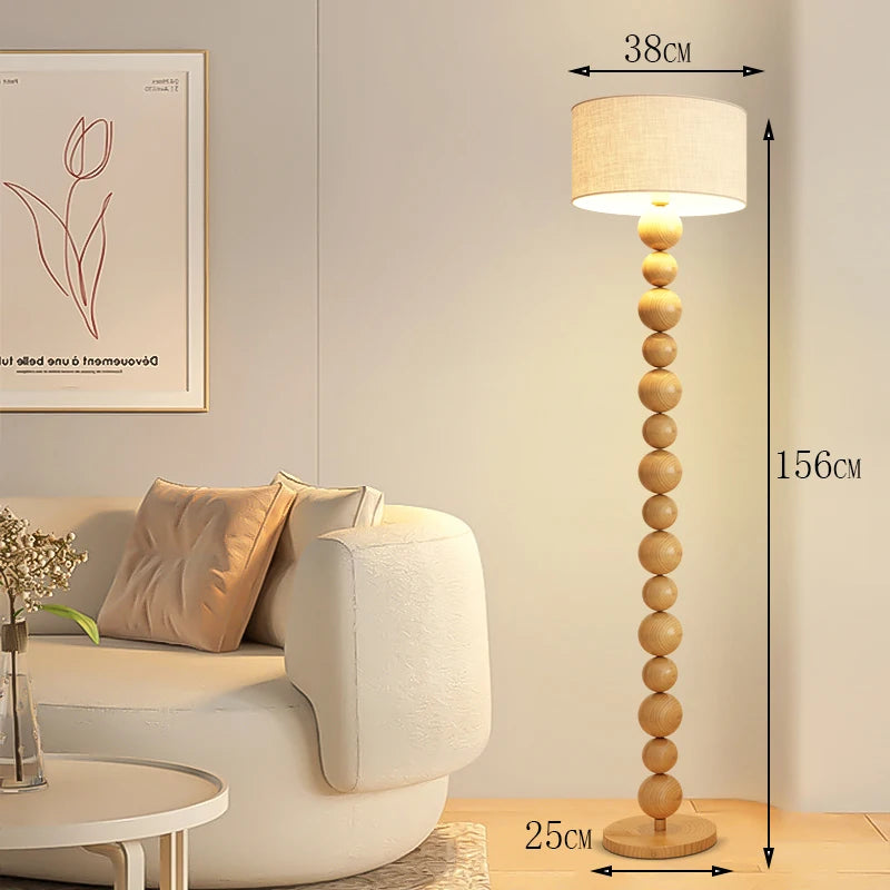 Modern minimalist LED floor lamp, living room, bedroom, study, Nordic Ins style creative remote control dimming vertical lamp