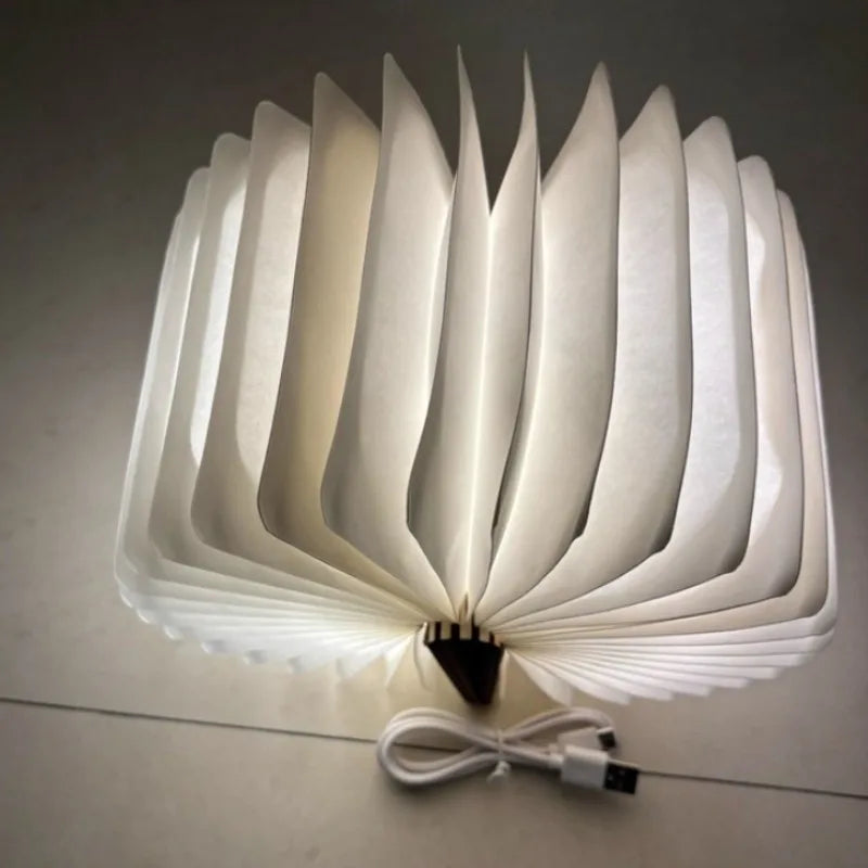3D LED Book Ornaments Foldable Reading Light Ornament Modern Creative Accessories Luxury Aesthetic Accessory Home Decorations