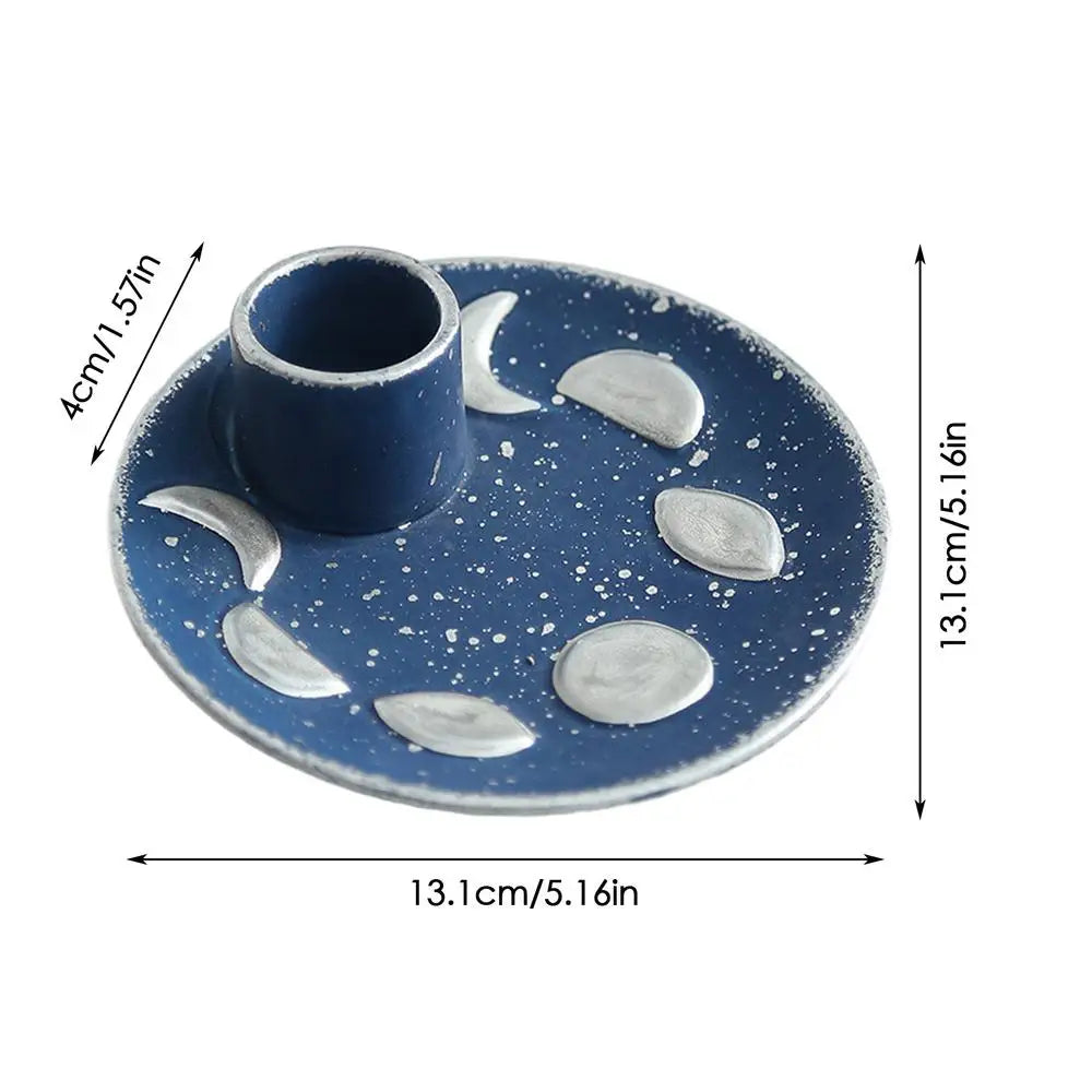Sage Holder Ceramic Incense Burner Holder Stick Decorative Ash Catcher Tray Candle Holder Incense Burner Stick Holder Plate