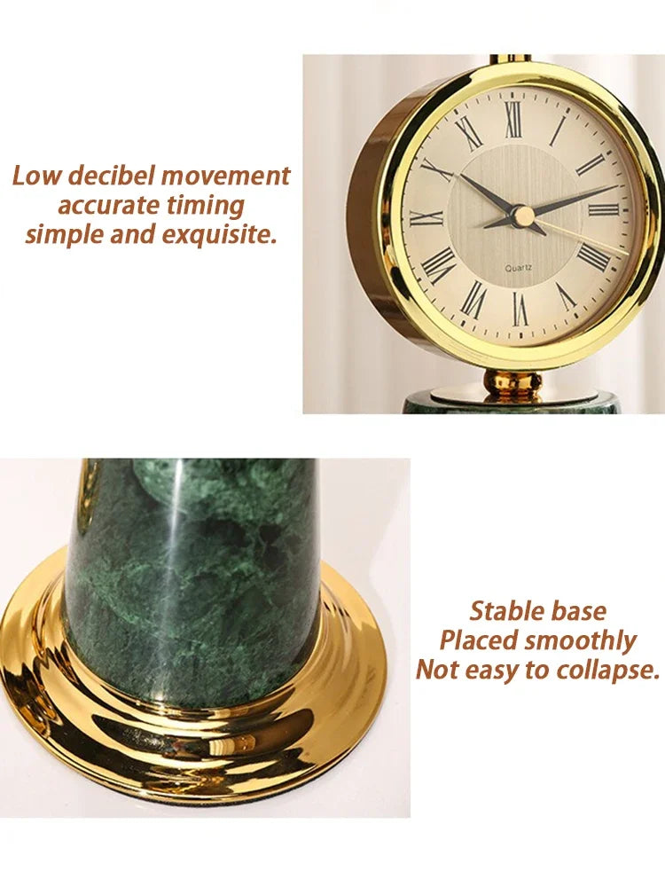 Modern Globe Figurines Clocks Luxury Living Room Nordic Sculptures Desktop Creative Figurine Table Sculpture Art Crafts Home