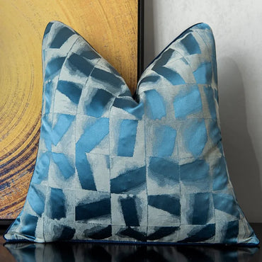 Design Luxury Jacquard Cushion Cover Geometric Plaid Pillow Cover for Home Hotel Sofa Bedroom Decoration 30x50 45x45 50x50 60x60