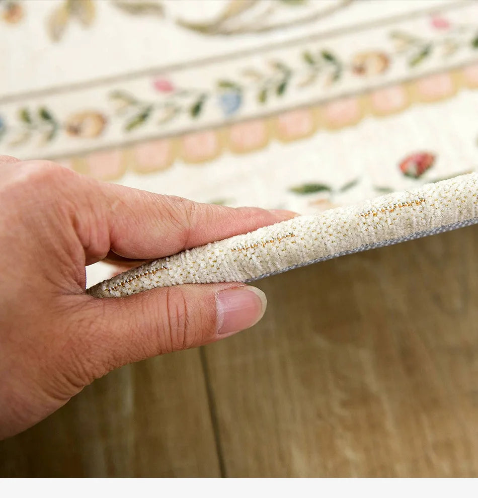 Europe Pastoral Carpets For Living Room Home Carpet Bedroom Sofa Coffee Table Floor Rug Rectangle Countryside Mat Study Area Rug