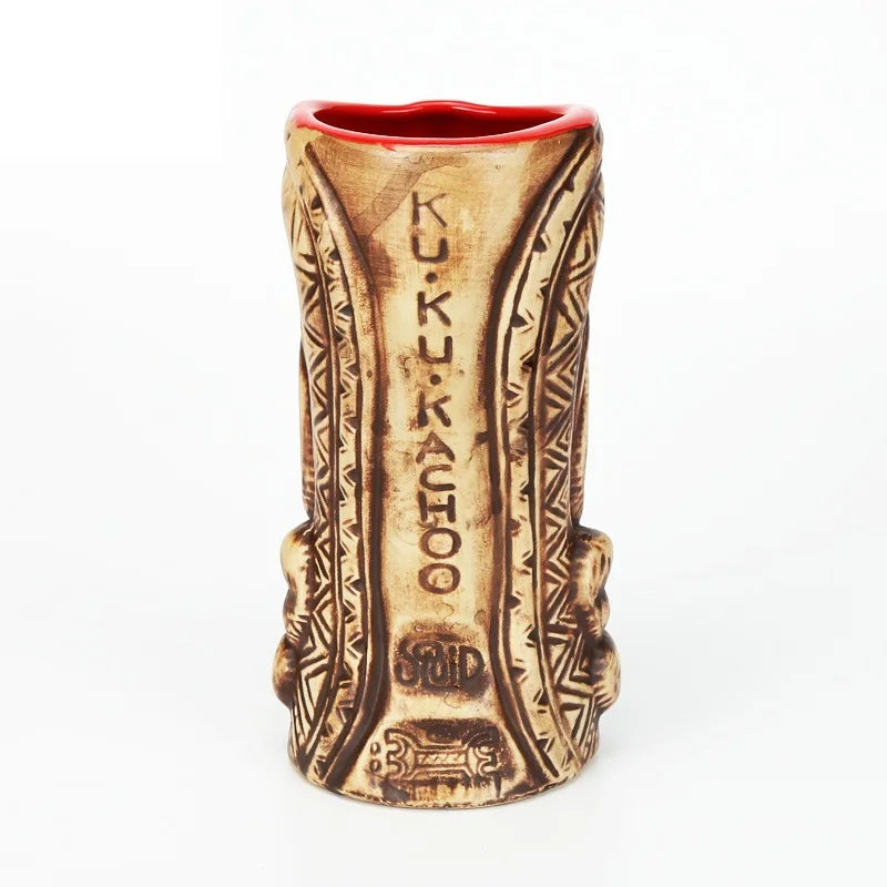 400ml Tiki Mugs Cocktail Cup Beer Wine Mug Ceramic Tiki Mugs Art Crafts Creative Hawaii Mugs
