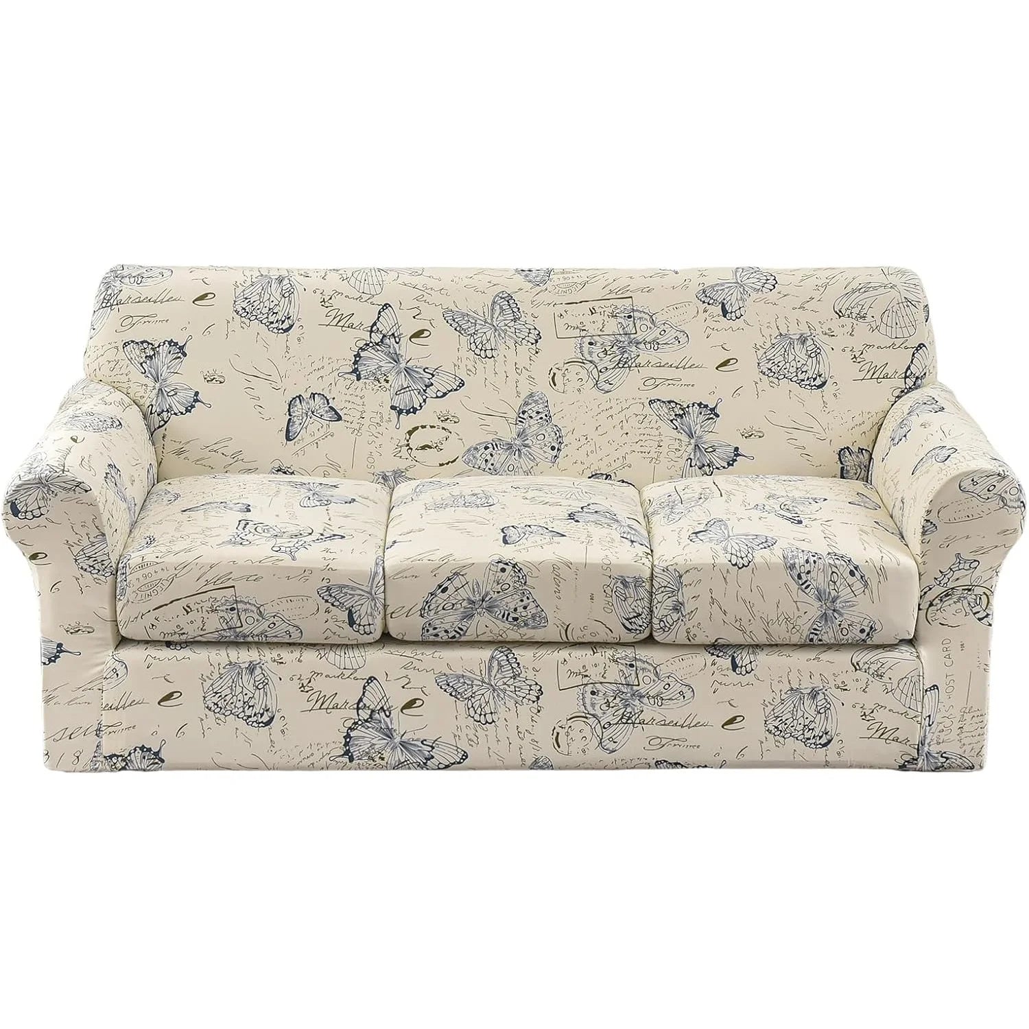 Stretch Couch Slip covers Separate Cushion Sofa Cover 1/2/3 Seater Washable Printed Sofa Furniture Cover For Living Room