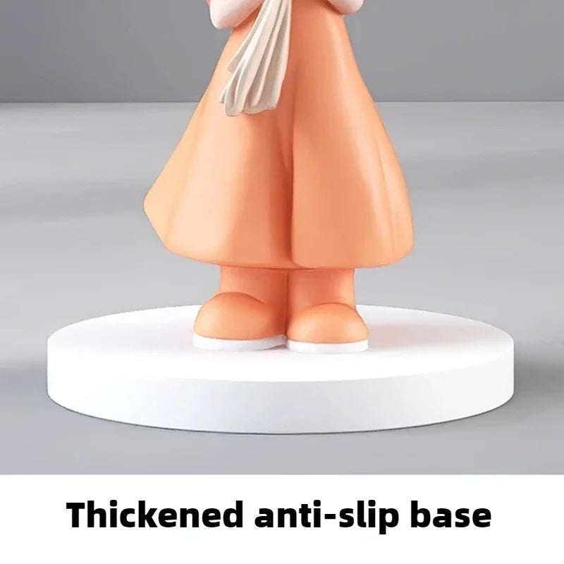 Kawaii Nordic Figurines Resin Miniature Creative Aesthetic Ornaments Luxury Sculptures Interioraccessories Room Decorations