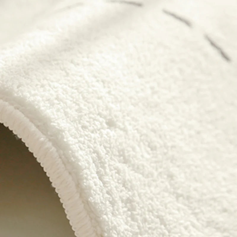 Cream Style Carpets for Living Room Thicken Plush Bedroom Decor Round Carpet Fluffy Soft Lounge Floor Mat Washable Cloakroom Rug