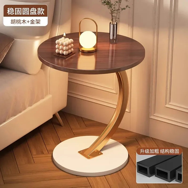 Space-Saving Round Coffee Table with Storage – view 19, modern home furniture