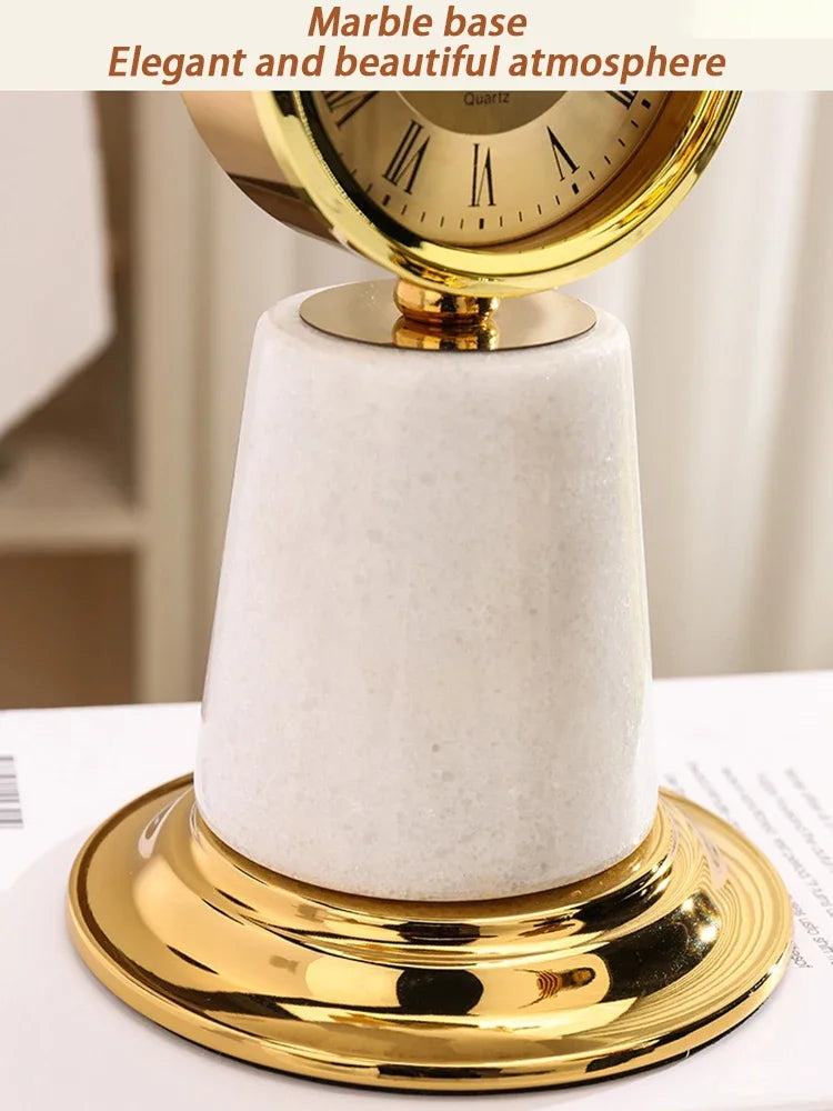 Modern Globe Figurines Clocks Luxury Living Room Nordic Sculptures Desktop Creative Figurine Table Sculpture Art Crafts Home