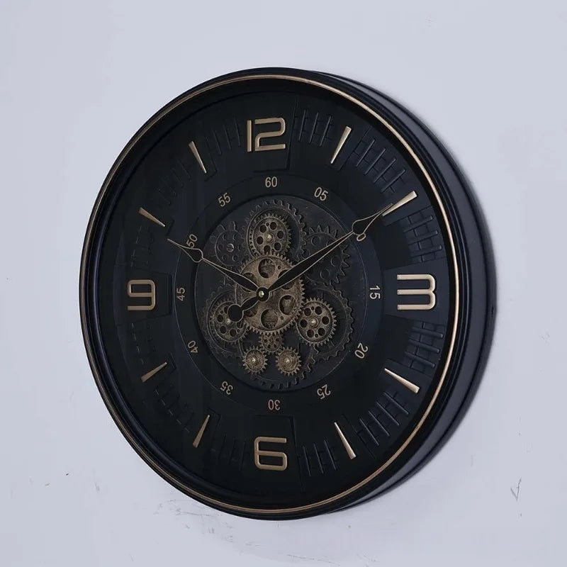 Gear Wall Clock Modern Wall Watch Nordic Elegant Decorative Clocks Silent Luxury Aesthetic Living Room Watches Home Decoration