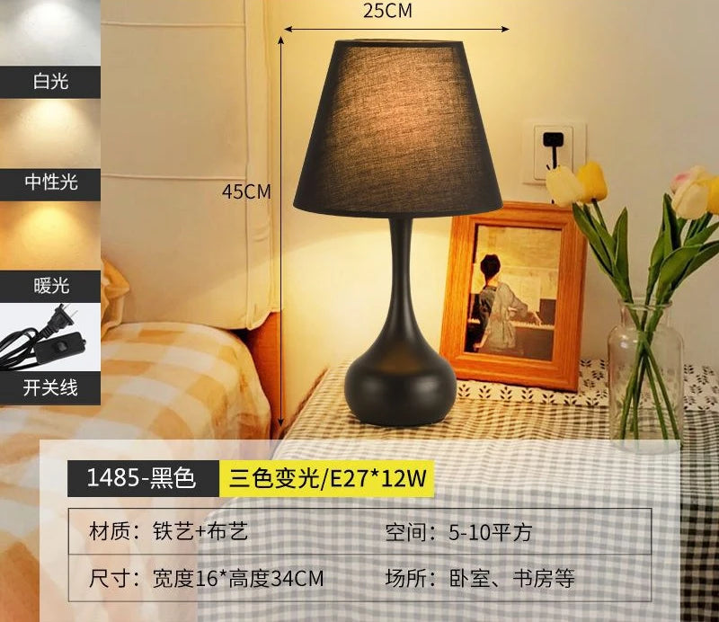 Night Nordic Decorative Lamp Bedside Ambient Table Living Room Decorative Lamp Retro Lron Lighting Декоративные Лампы MHZSD