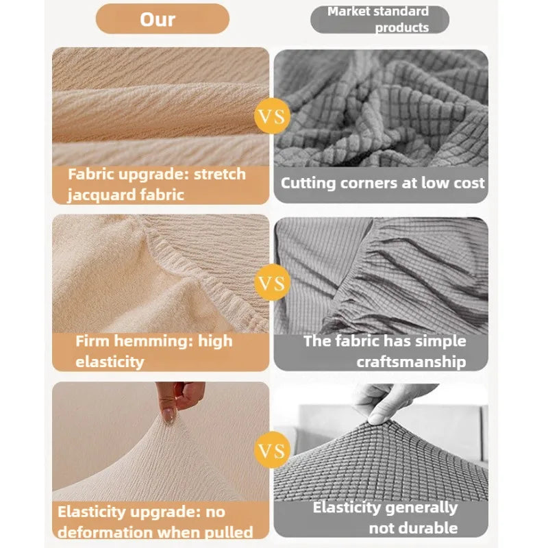 1pcs Simple Solid Chenille Sofa Cushion 4 Season Universal Integrated Elastic Non Slip All Inclusive Couch Cover Mat