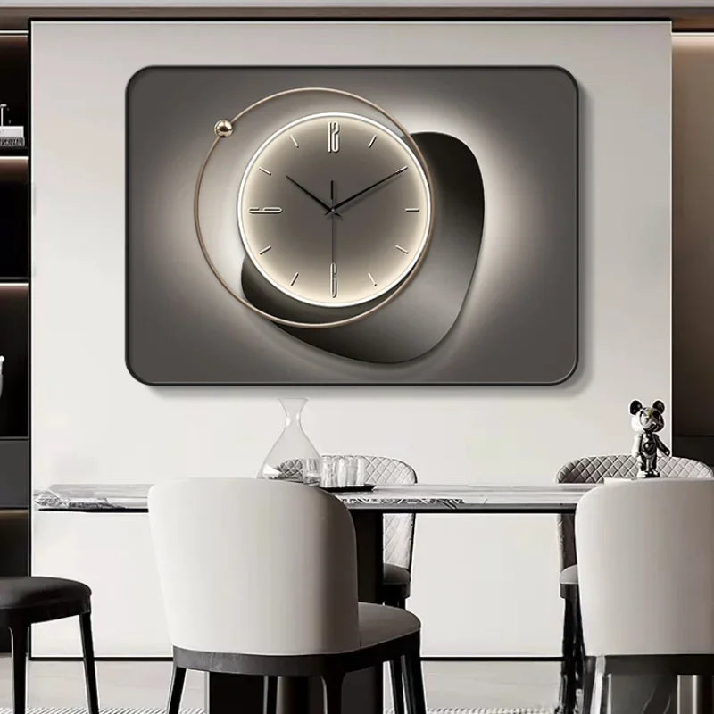 Modern Light Luxury Restaurant Decorative Wall Clock Creative Silent Living Room Home Clock
