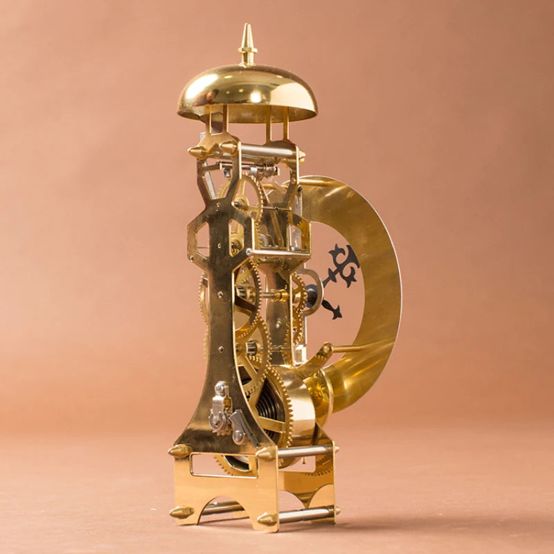 Retro Mechanical Table Clocks Aesthetic Metal Desk Clocks Rotary Gear Large Living Room Office Desk Vintage Decoration Home