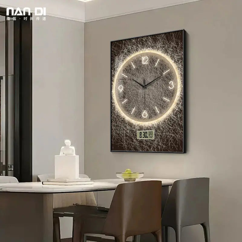 Abstract dining room decorative painting wall clock home decorative art when hanging pictures