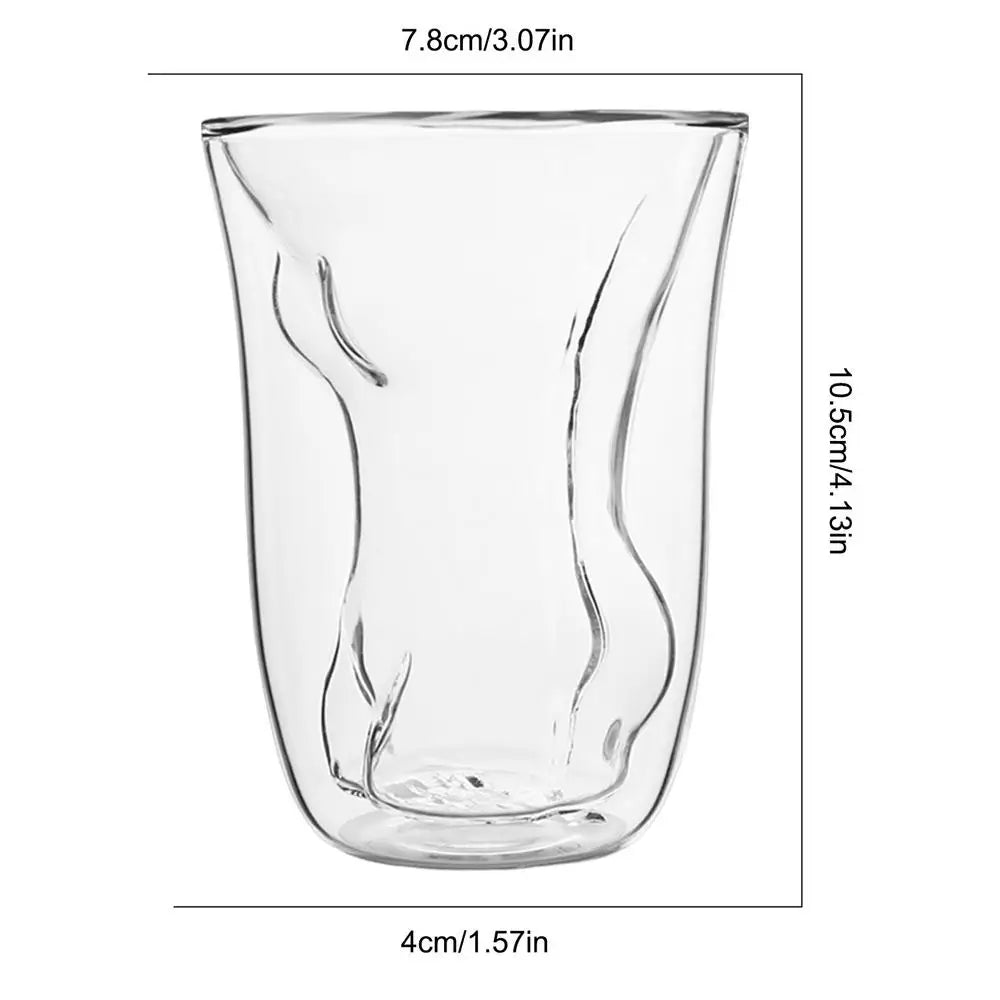 Body Shaped Shot Glassesheat-resistant Glass Cup Glass Sexo Lady Men Double Wall Whiskey Glasses Wine Shot Beer Cup
