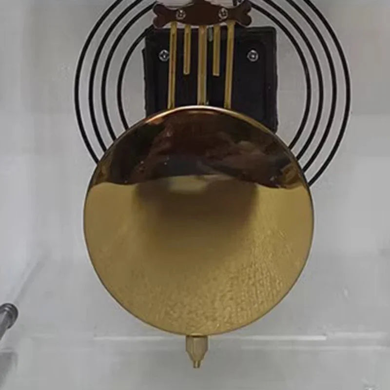 Nordic Mechanical Clock Retro Transparent Desktop Clocks Pendulum Pure Copper Movement Bedroom Watch Vintage Home and Decoration