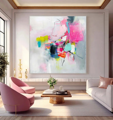 Huge Thick Texture 100% Hand Painted Modern Abstract Oil Painting On Canvas Wall Art  For Living Room Home Decoration No Frame