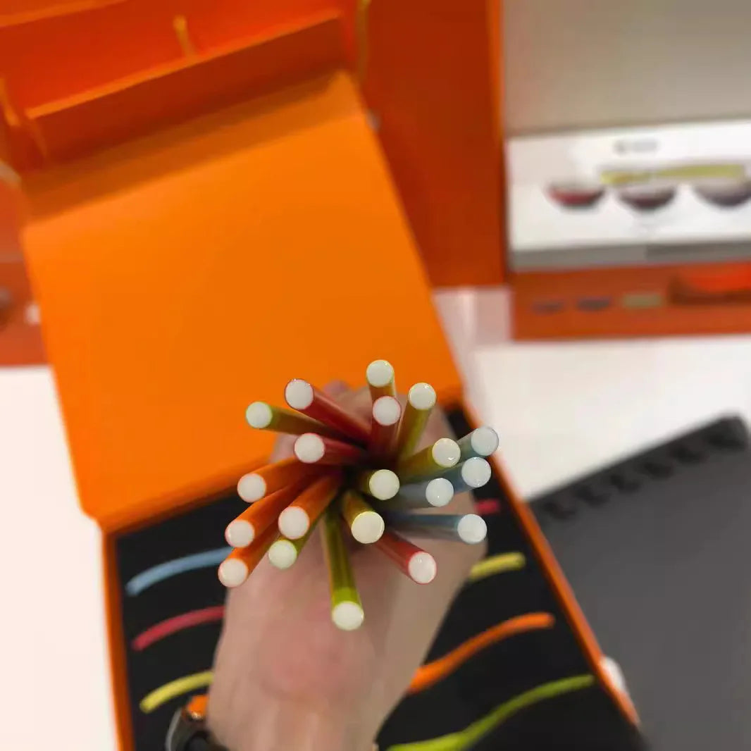 French LE CREUSET Rainbow Ceramic Chopsticks Healthy Dining Set Gift Box Colorful Tableware Home Kitchen Dining Accessories