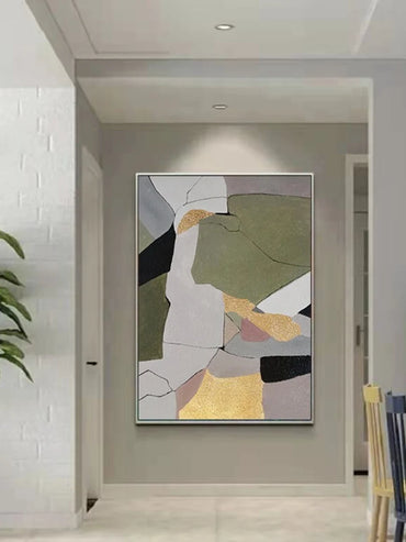 Huge Minimalist Picture Art 100% Hand Painted Abstract Oil Painting On Canvas Wall Art  For Living Room Home Decoration No Frame