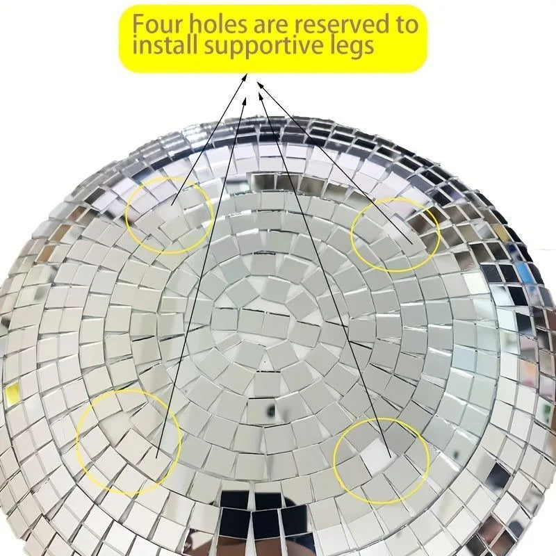 Disco Ball UFO Ornaments Miniature Creative Sculptures Elegant Retro Ornaments Aesthetic Table Accessories Home Decorations