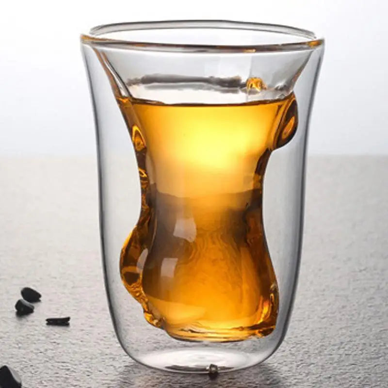 Body Shaped Shot Glassesheat-resistant Glass Cup Glass Sexo Lady Men Double Wall Whiskey Glasses Wine Shot Beer Cup