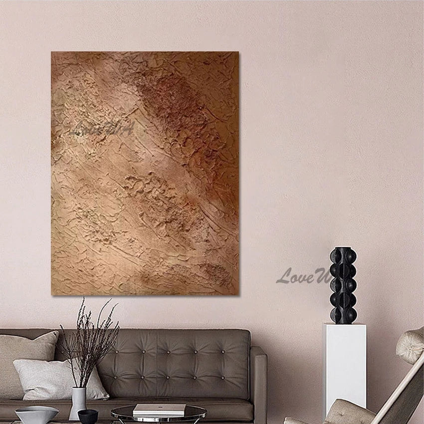 Large Modern Canvas Painting, Abstract Wall Art, Cheap Artwork Frameless, Acrylic, Palette Knife Art Design, Kitchen Decor Items