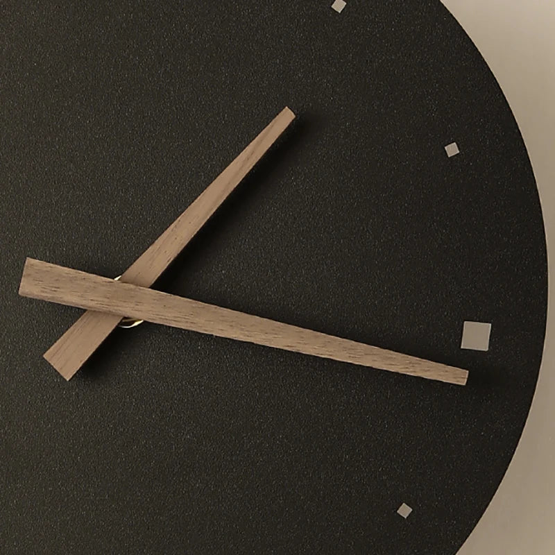 Nordic Creative  Acrylic Black Gold LED Clock  Wall Light Bedroom Dining Room Living Room Lighting Fixtures