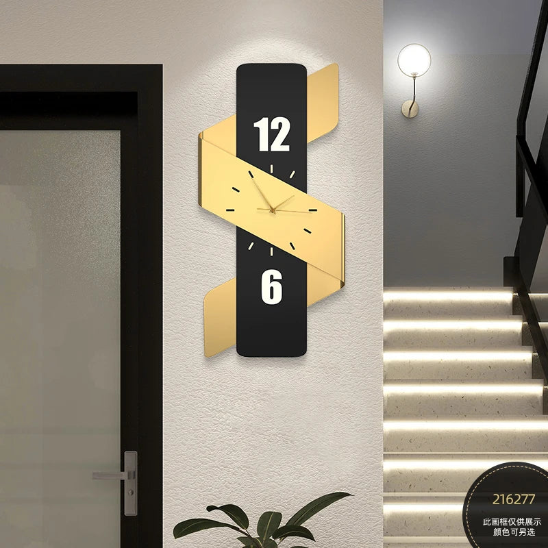 Luxury Digital Wall Clocks Living Room Art Mural Big Size Modern Wall Watch Minimalist Silent Horloge Murale Home Decoration