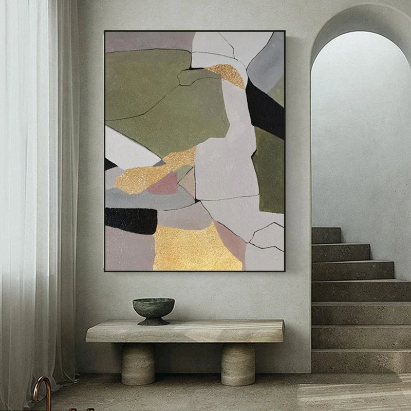 Huge Minimalist Picture Art 100% Hand Painted Abstract Oil Painting On Canvas Wall Art  For Living Room Home Decoration No Frame