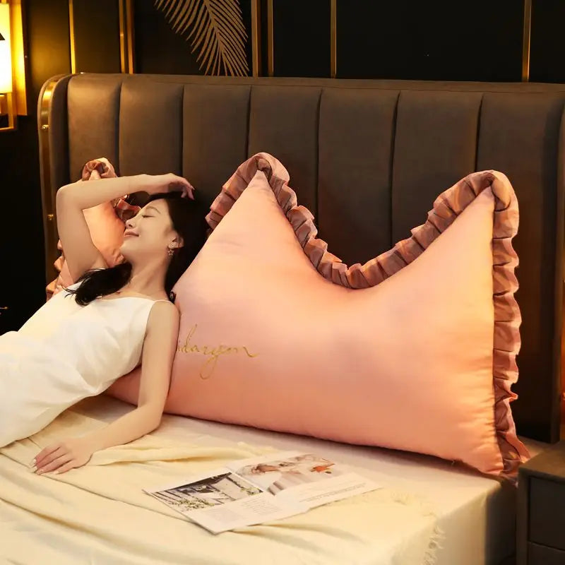 Crown Princ Bede Pillow Soft Plu Sofa Sle Headboard Double Size Bedroom Furniture Decor Trending New Model