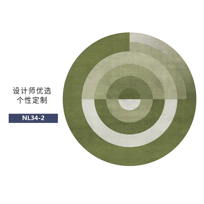 Nordic Style Rugs for Bedroom Light Luxury Living Room Decoration Round Carpet Home Fluffy Soft Rug Thick Plush Lounge Floor Mat