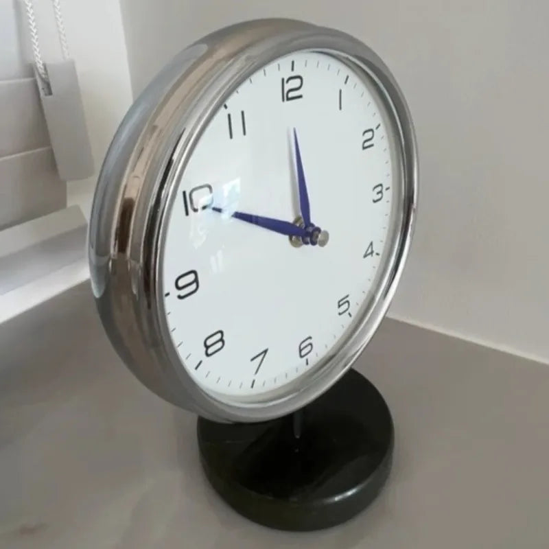 Living Room Table Clock Modern Silent Desk Watch Bedside Tabletop Clocks Luxury Desktop Watches Table Decoration Accessories