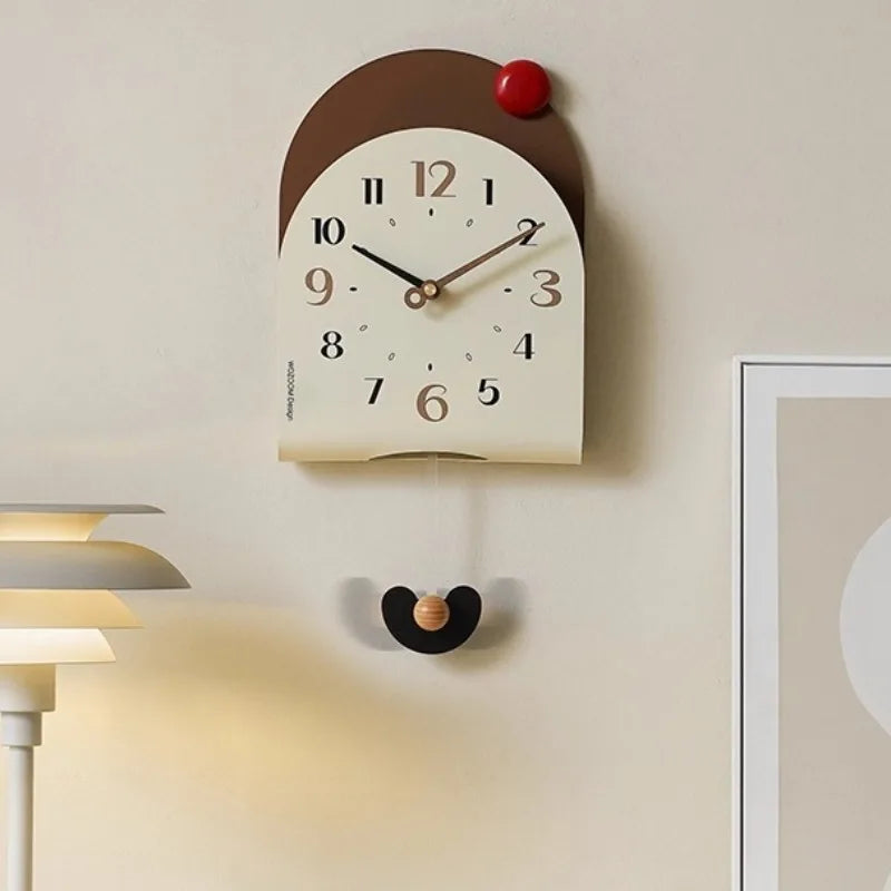 Modern Wall Clock Aesthetic Wall Watch Minimalist Elegant Decorative Living Room Clocks Interior Silent Luxury Pendulum Watches