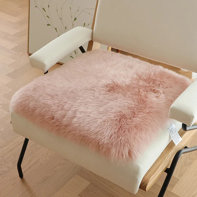Australian Whole Sheepskin Pad Home Wool Sofa Cushion Office Chair Comfort Mat Bedroom Soft Bay Window Pad Thick Floor lz66
