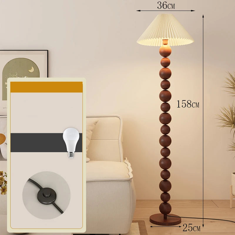 Modern minimalist LED floor lamp, living room, bedroom, study, Nordic Ins style creative remote control dimming vertical lamp