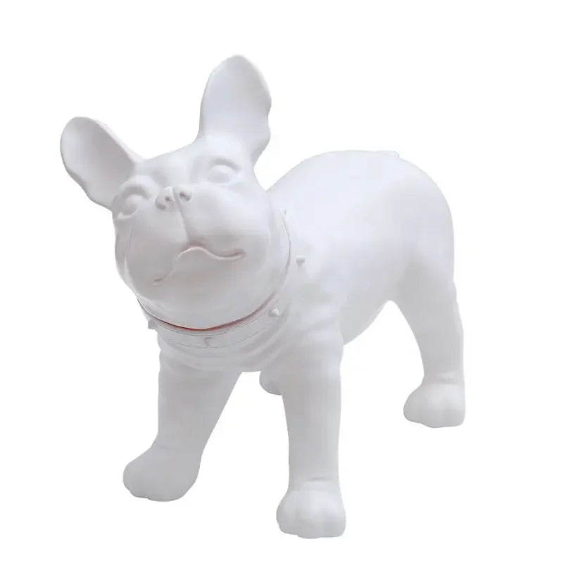 French Bulldog Figurines Creative Art Plastic Miniatures Interior Room Home Decorations Accessories Funny Valentines Day Gift