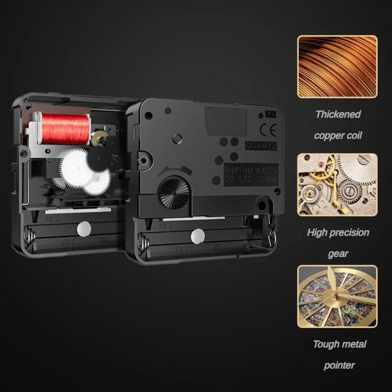 Large Metal Wall Clocks Silent Elegant Luxury Design Clocks Wall Modern Aesthetic Arts Watches Living Room Clock Decorative