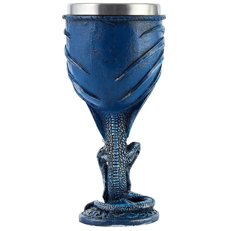 ABBY-Blue Dragon Goblet Dungeons And Dragons Gift Holy Grail Wine Goblet Flying Dragon Sword Goblet