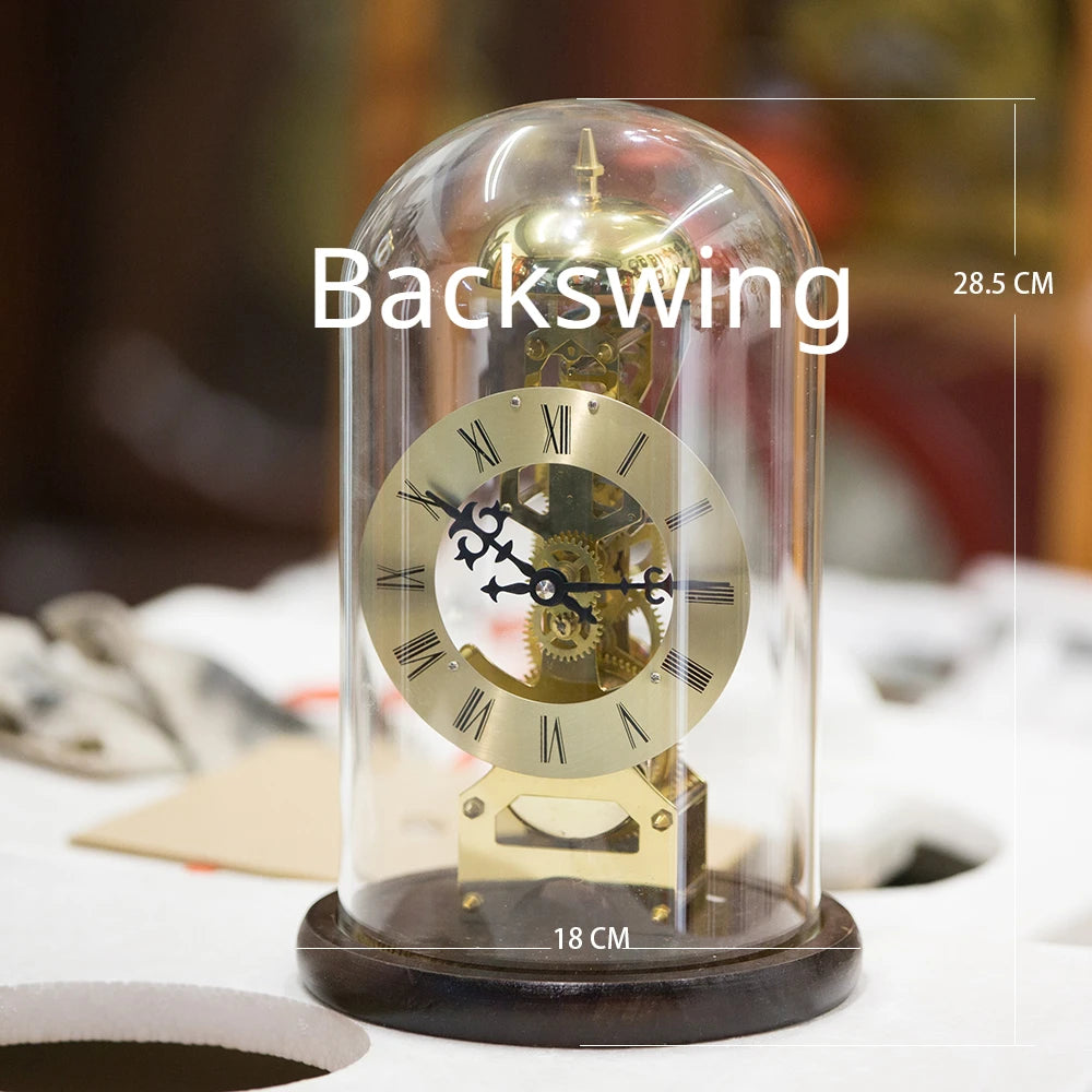 Retro Mechanical Table Clocks Aesthetic Metal Desk Clocks Rotary Gear Large Living Room Office Desk Vintage Decoration Home