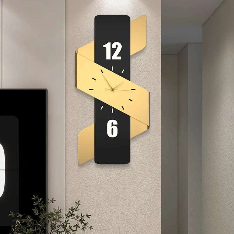 Luxury Digital Wall Clocks Living Room Art Mural Big Size Modern Wall Watch Minimalist Silent Horloge Murale Home Decoration