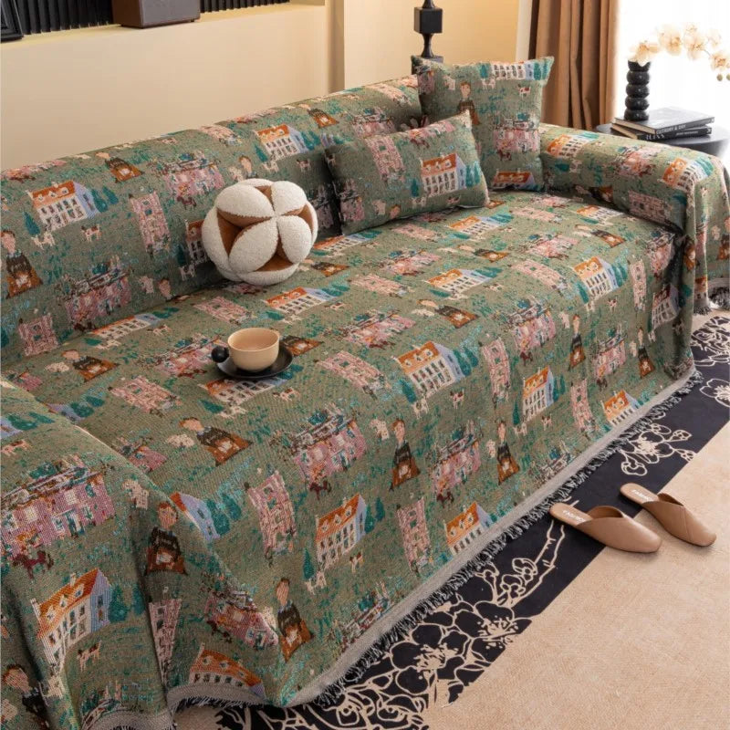 Sofa Covers Chenille Sofa Mats Country Style Throw Blankets Mats 2025 All-season Camping Picnic Persian Style Sofa Cover