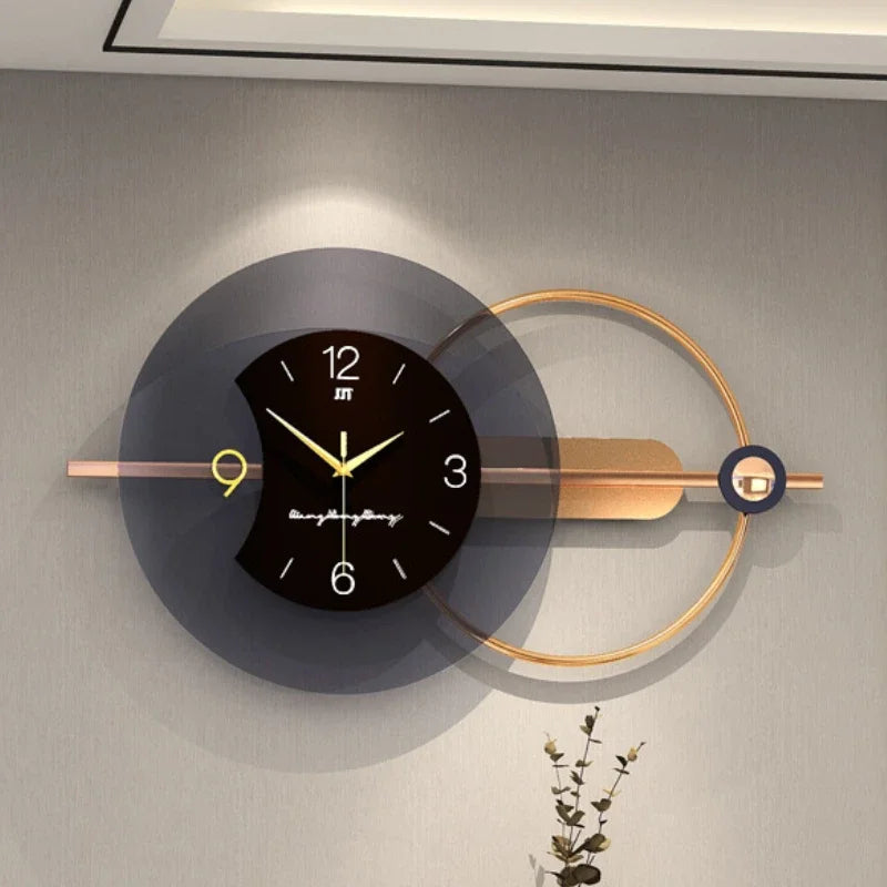 Aesthetic Silent Wall Clocks Acrylic Modern Large Luxury Clocks Elegant Office Wall Clock Design Hotel Watches Living Room