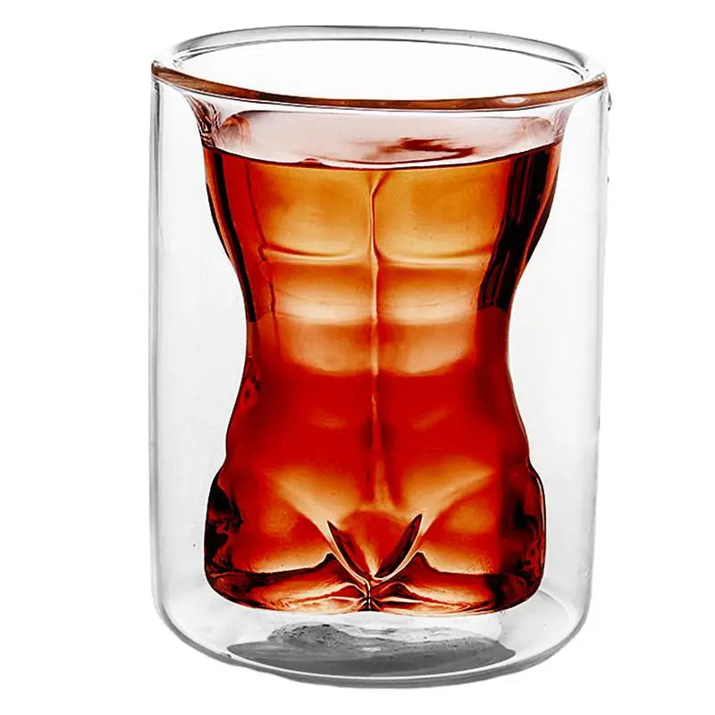 Body Shaped Shot Glassesheat-resistant Glass Cup Glass Sexo Lady Men Double Wall Whiskey Glasses Wine Shot Beer Cup