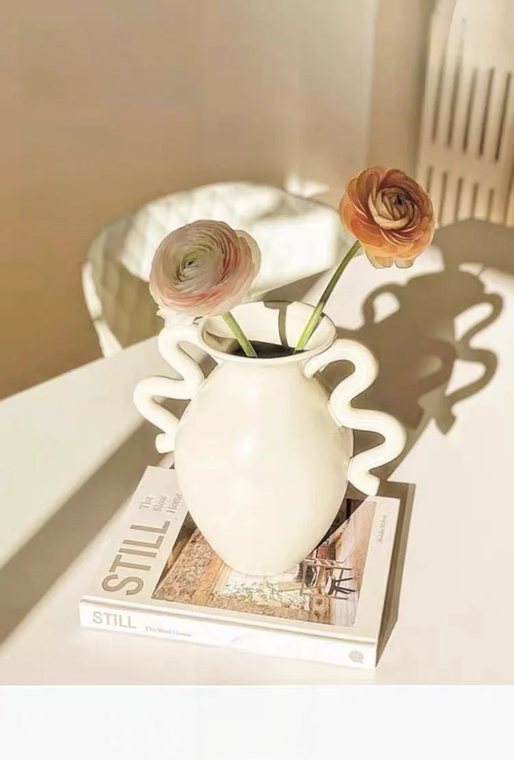 Nordic Sle Cerc Flower Vase Ferm Living Verso Desktop Decoration with Original Paaging Simple Modern Home Decor