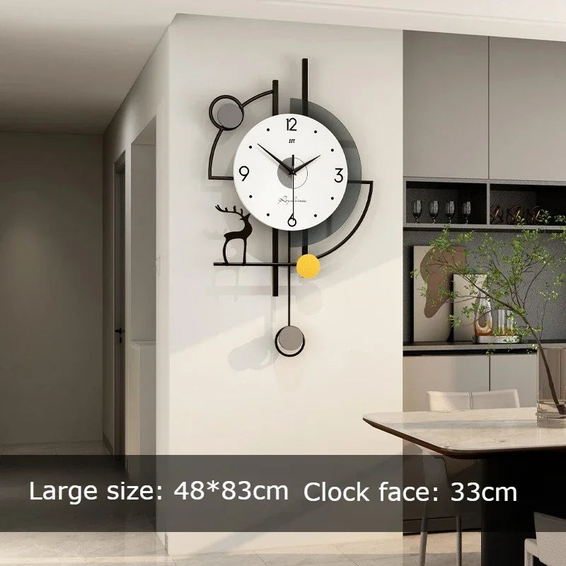 Modern Large Wall Clocks Silent Luxury Aesthetic Unique Clock Wall Art Elegant Stylish Clocks Living Room Watches Decoration