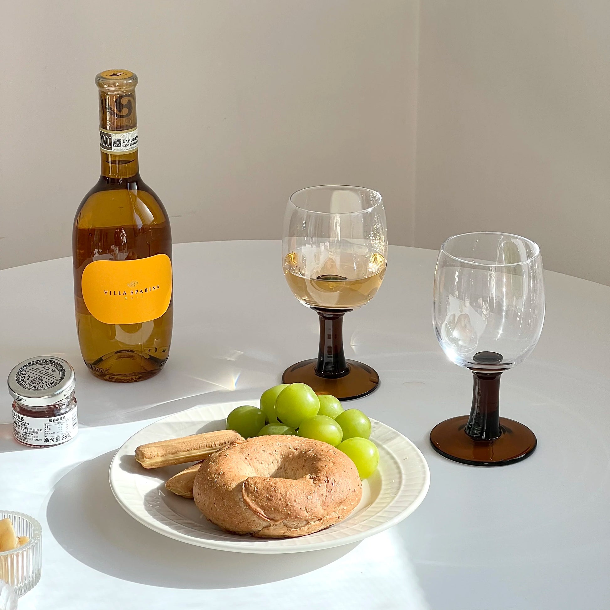 2PCS Champagne Cup Colorful Glass Cup Household Wine Glass Sparkling Wine Glasses Drinkware Home Bar Suitable For Birthday