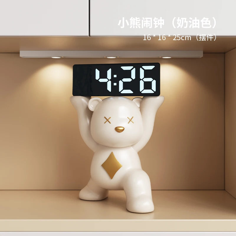 Led Silent Table Clocks Unique Luxury Cute Aesthetic Alarm Clock Nordic Modern Desk Clock Office Digital Clocks Decoration