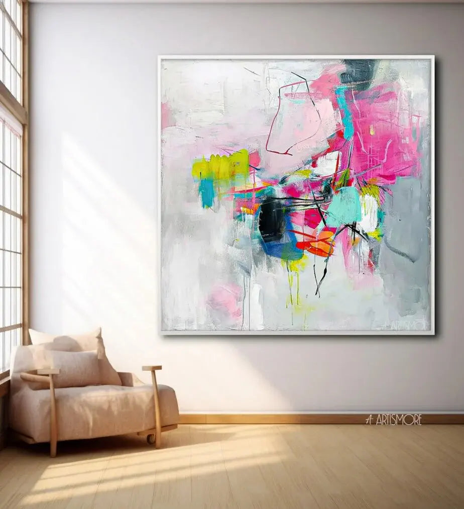 Huge Thick Texture 100% Hand Painted Modern Abstract Oil Painting On Canvas Wall Art For Living Room Home Decoration No Frame