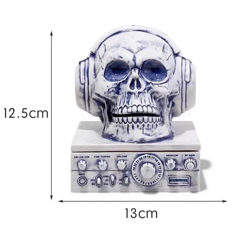 Creative Skull Ornaments Art Figurines Retro Sculptures Tabletop Skeleton Luxury Home Decor Cool Stuff All Saints' Day Gifts