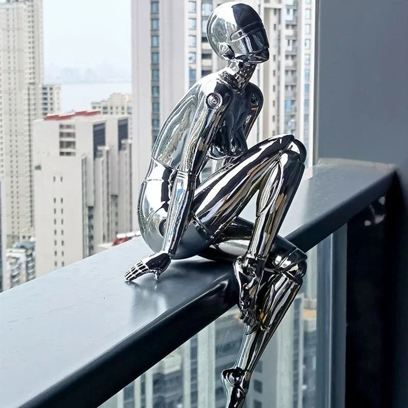 Figurines Sculptures Statue Creative Aesthetic Modern Sculptures Figurines Elegant Bedroom Small Living Room Figurine Decoration